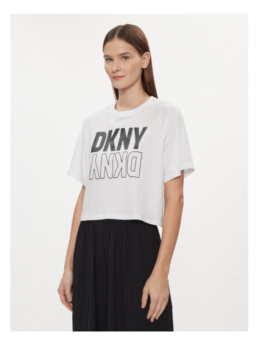 DKNY Sport Тишърт DP2T8559 Бял Relaxed Fit