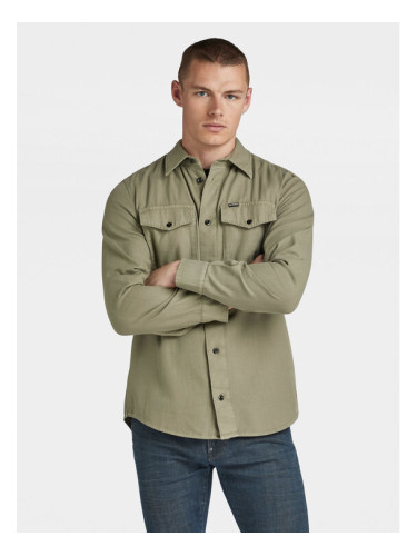 G-Star Raw Риза Marine D24963-D454 Зелен Slim Fit