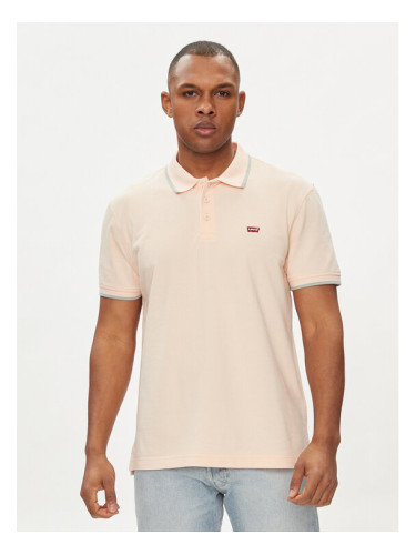 Levi's® Тениска с яка и копчета Standard Housemarked 35883-0167 Оранжев Regular Fit