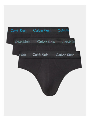 Calvin Klein Underwear Комплект 3 чифта слипове 0000U2661G Черен