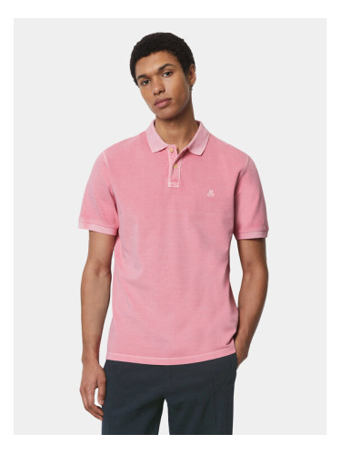 Marc O'Polo Тениска с яка и копчета M22 2266 53000 Розов Regular Fit