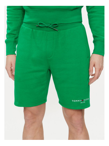Tommy Hilfiger Спортни шорти Logo MW0MW34201 Зелен Regular Fit