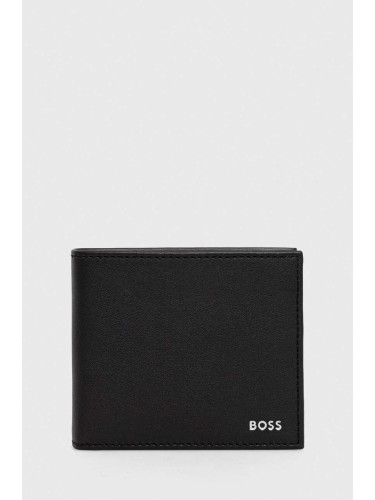 Кожен портфейл BOSS мъжки в черно 50519273