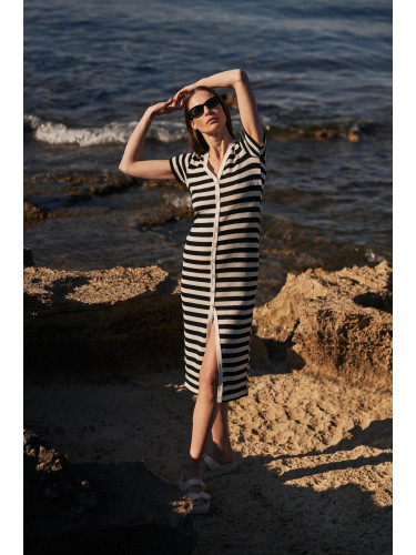 Marisse Women's Dress L-Su-4343 Black_Off White