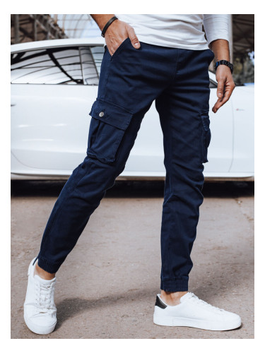 Men's jogger cargo pants, navy blue, Dstreet