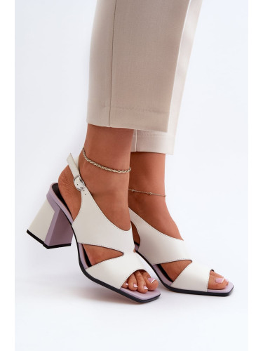 Women's High Heeled Sandals White D&A