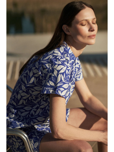 Marisse Women's Shirt L-Ko-4348 L.Navy