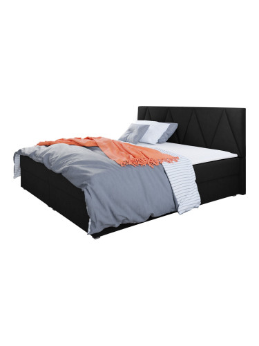 Тапицирано легло Fado III с матрак и подложка-140 x 200-Black