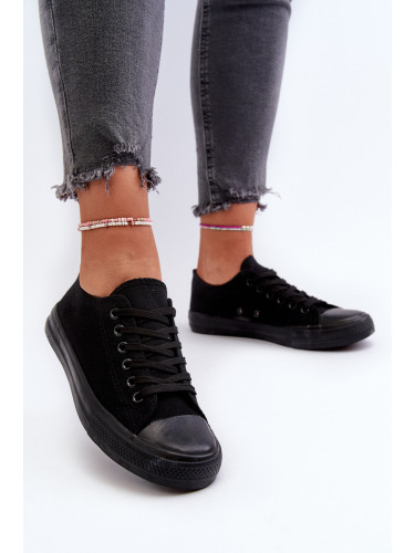 Boto Дамски класически ниски черни кецове Caelira