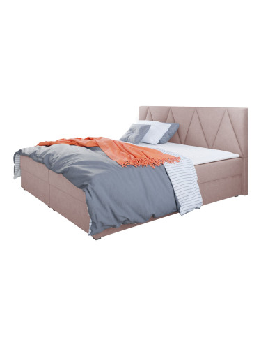 Тапицирано легло Fado III с матрак и подложка-160 x 200-Puce