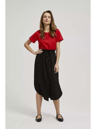 Дамска черна миди пола MOODO