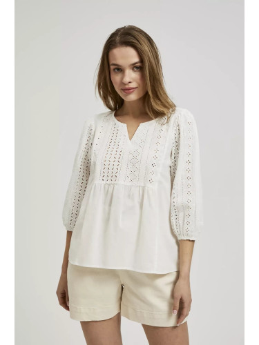 Marisse Women's Shirt L-Ko-4342 White