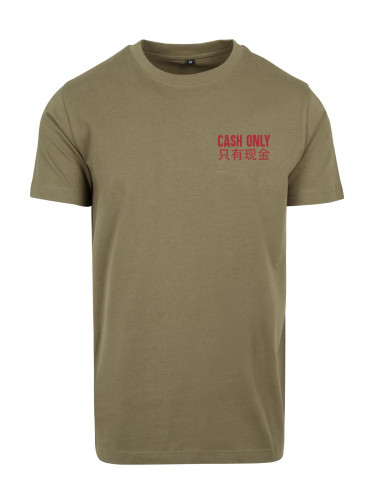 Men's T-shirt Cash Only - olive