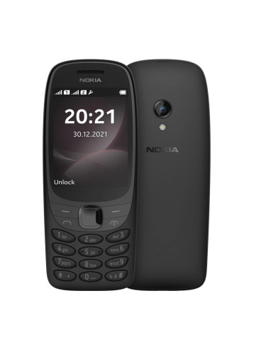 GSM Nokia 6310 (черен), 2.8" (7.11 cm) TFT дисплей, 8MB RAM, 16MB Flash памет (+ microSD слот), 0.3 Mpix камера