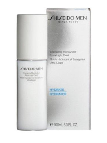Shiseido Men Energizing Moisturizer Extra Light Fluid Овлажняващ регенериращ кожата флуид за лице за мъже