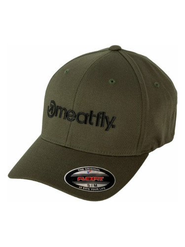 Meatfly Brand Flexfit Olive L/XL Шапка с козирка