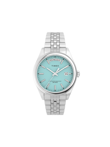 Часовник Timex Legacy Day and Date Tiffany TW2V68400 Silver/ Turquoise