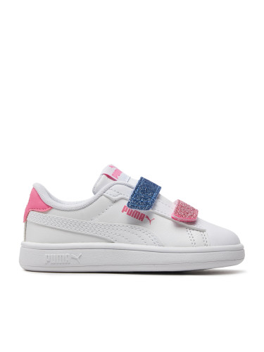 Сникърси Puma Smash 3.0 L Glitter Velcro V Inf 395610-01 Бял