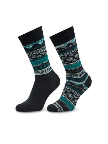 Комплект 2 чифта дълги чорапи мъжки Levi's® 701224683 Black Combo