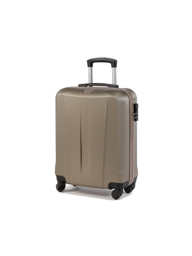 Самолетен куфар за ръчен багаж Puccini Paris ABS03C Кафяв