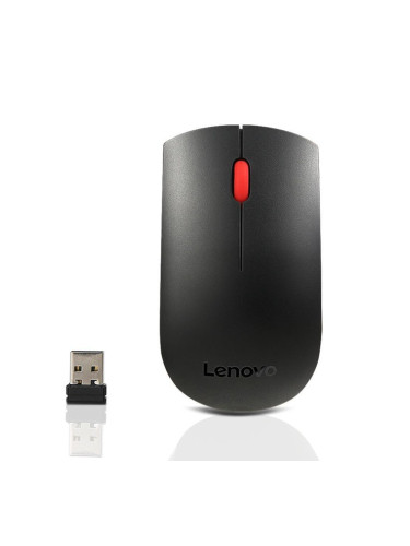 Мишка Lenovo 510, оптична (1200 DPI), безжична, USB, черна