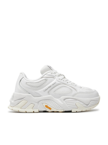 Calvin Klein Jeans Сникърси Chunky Runner Vibram Mix In Met YW0YW01427 Бял