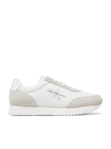 Calvin Klein Jeans Сникърси Retro Runner Low Laceup Su-Ny Ml YM0YM00746 Бял