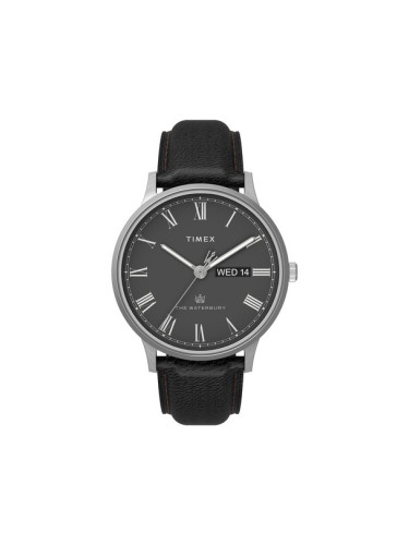 Timex Часовник Heritage Waterbury TW2U88600 Черен
