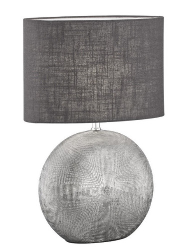 Настолна лампа F&H Foro-23φ 13β 37ψ cm-Gray-Silver