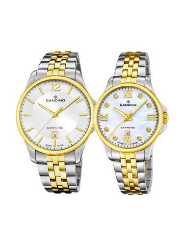 Комплект часовници за двойки Candino C4763/1-C4767/1