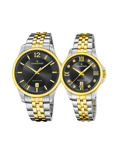 Комплект часовници за двойки Candino C4763/4-C4767/5