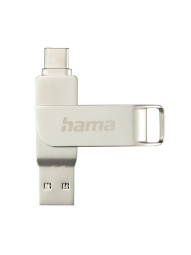 HAMA Флаш памет "C-Rotate Pro", USB-C 3.1/3.0, 256GB, 100MB/s, сребрис