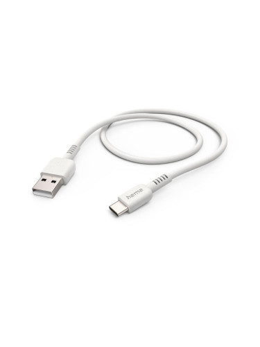 Кабел за зареждане HAMA "Eco", USB-A - USB-C, 1 м, 187281