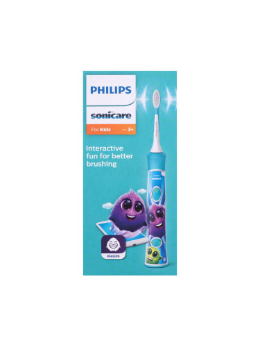 Philips Sonicare For Kids HX6322/04 Green Ултразвукова четка за зъби за деца 1 бр увредена кутия