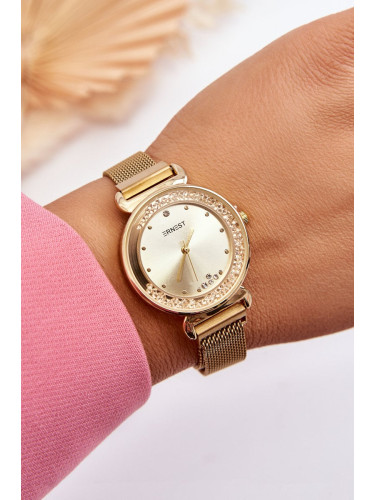 Women's watch with ERNEST Gold dial