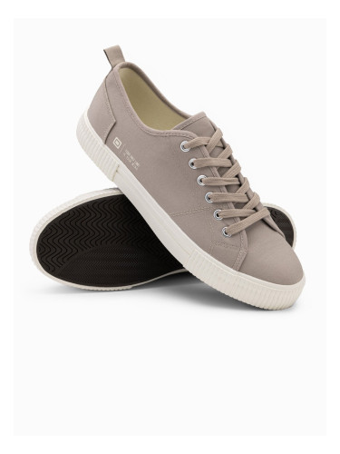 Ombre BASIC men's classic low sneakers - ash