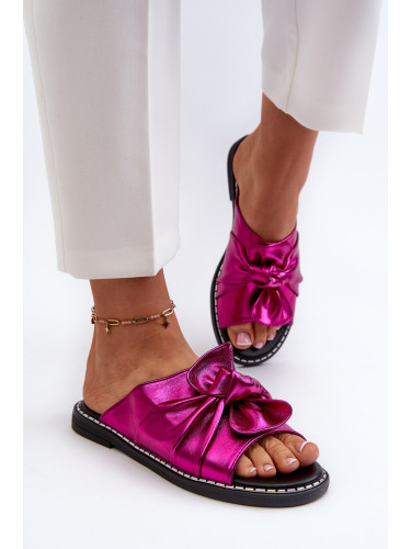Boto Дамски равни сандали с изрезки Fuchsia Fiviama
