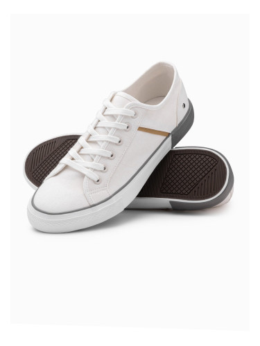Ombre Classic men's sneakers with rivets - white