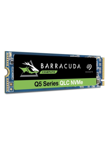 Памет SSD 500GB, Seagate Barracuda Q5 (ZP500CV3A001), PCIe NVMe, M.2 (2280), скорост на четене 2300 MB/s, скорост на запис 900 MB/s