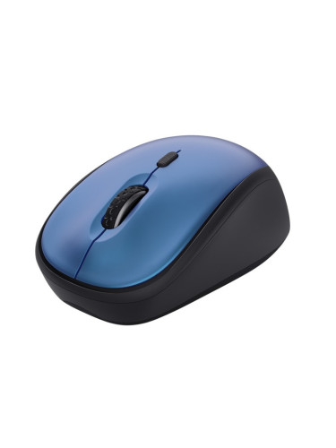 Мишка Trust YVI+ Silent Eco, оптична (1600dpi), безжична, USB, синя