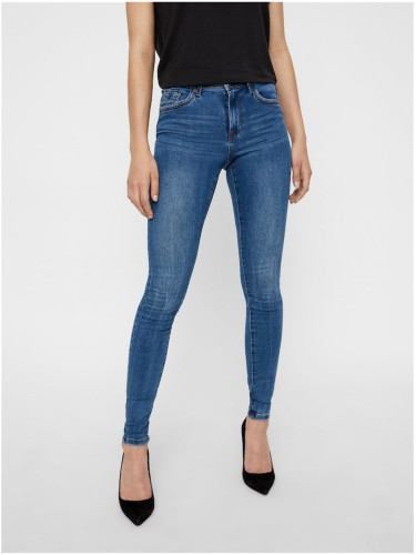Blue women's skinny fit jeans Vero Moda Tanya