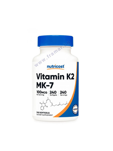 НУТРИКОСТ ВИТАМИН К2 капсули 100 мкг * 240