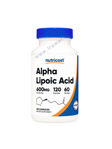 НУТРИКОСТ АЛФА-ЛИПОЕВА КИСЕЛИНА капсули 300 мг * 120