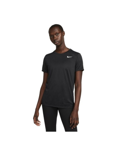 Nike DRI-FIT Дамска спортна тениска, черно, размер