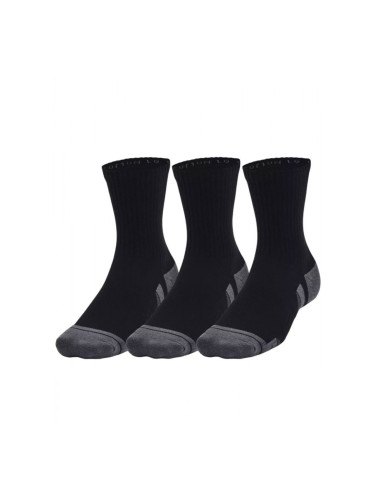 UNDER ARMOUR 3-Packs Performance Cotton Mid Socks Black