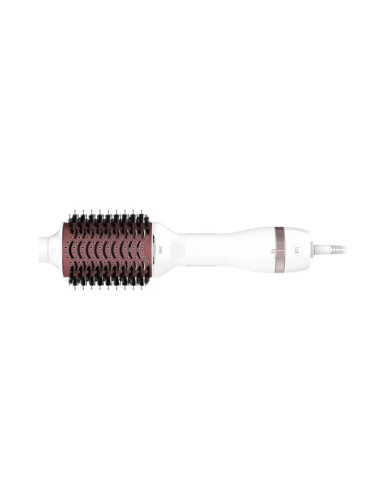 Електрическа четка за коса Rowenta CF6135F0, йонен генератор, керамично покритие, бяла