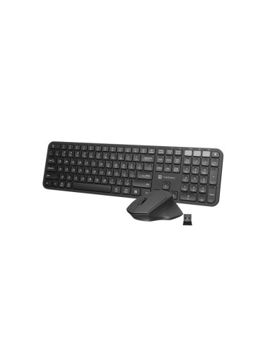 Комплект Natec Set 2 in 1 Keyboard Octopus + Mouse US Layout Wireless 