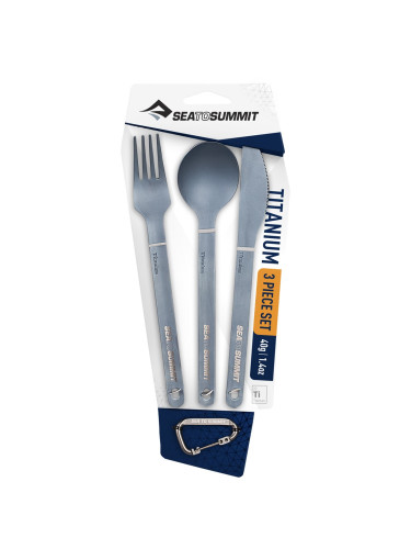 Комплект прибори - Sea to Summit - Titanium 3pc Cutlery Set