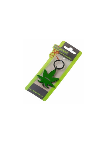 Ключодържател-отварачка - Munkees - Stainless Bottle Opener - Cannabis Leaf