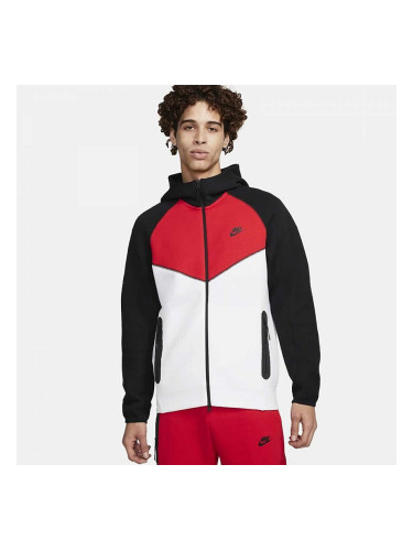 МЪЖКО ГОРНИЩЕ NIKE TCH FLEECE FZ WR HOODIE БЯЛО